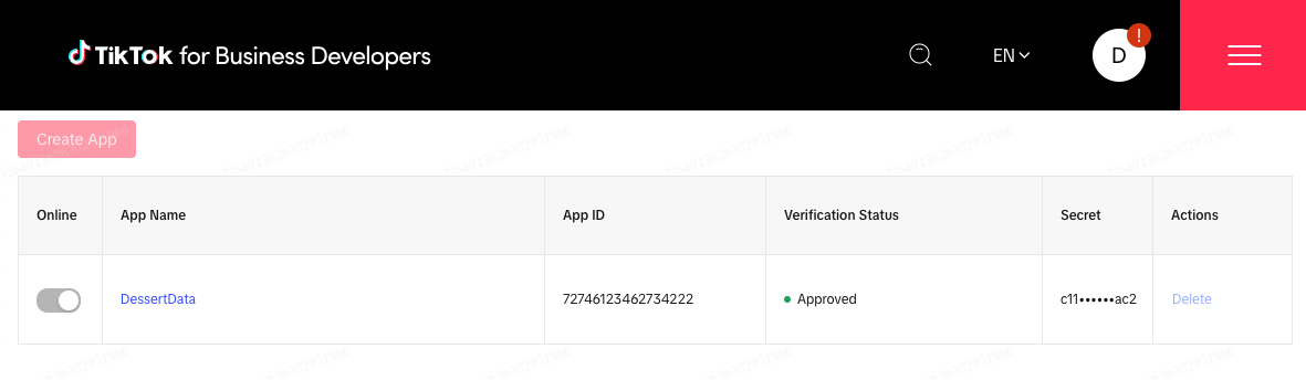 TikTok App ID